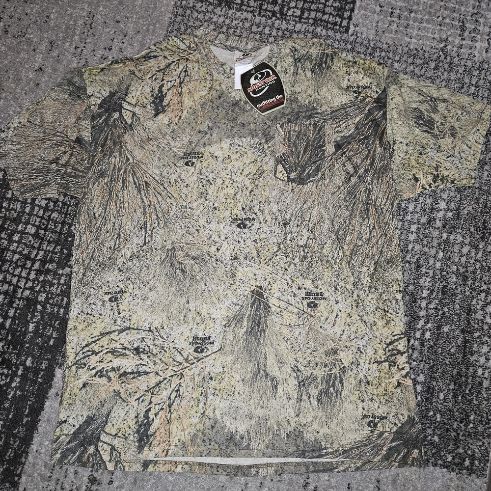 Mossy Oak Apparel Camo T Shirt Mens 3XL Short Sleeved 100% Cotton Outdoors